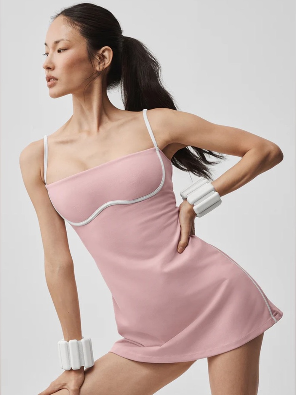 Alo Yoga Airbrush Streamlined Dress - Vintage Pink